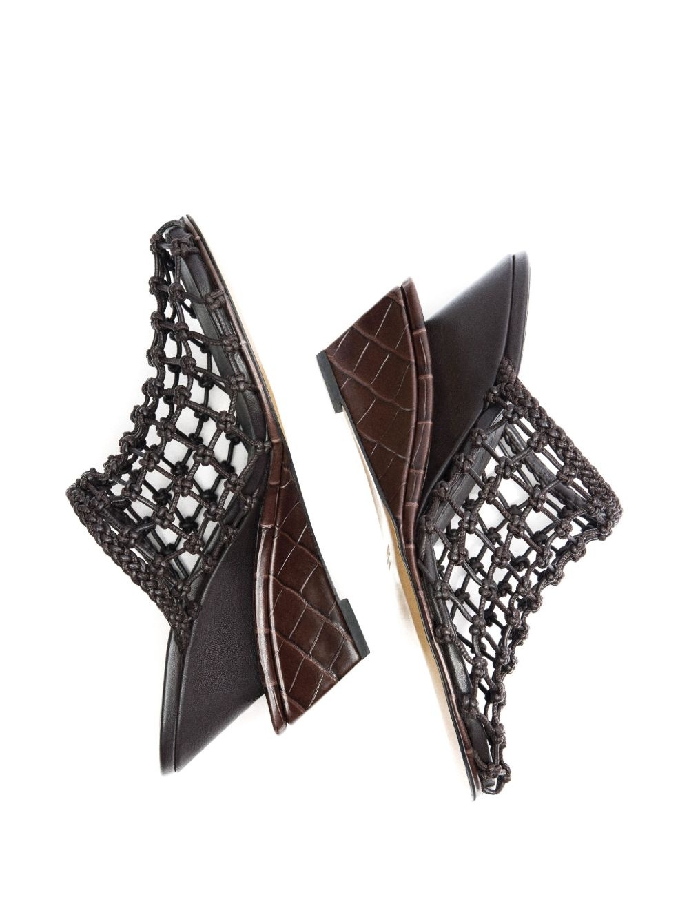 100mm Les Doubles Tresses mules - 5