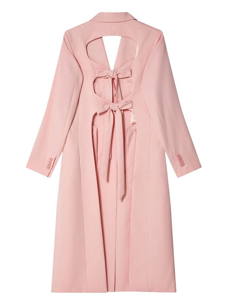 Simone Rocha cut-out bow-detail coat outlook