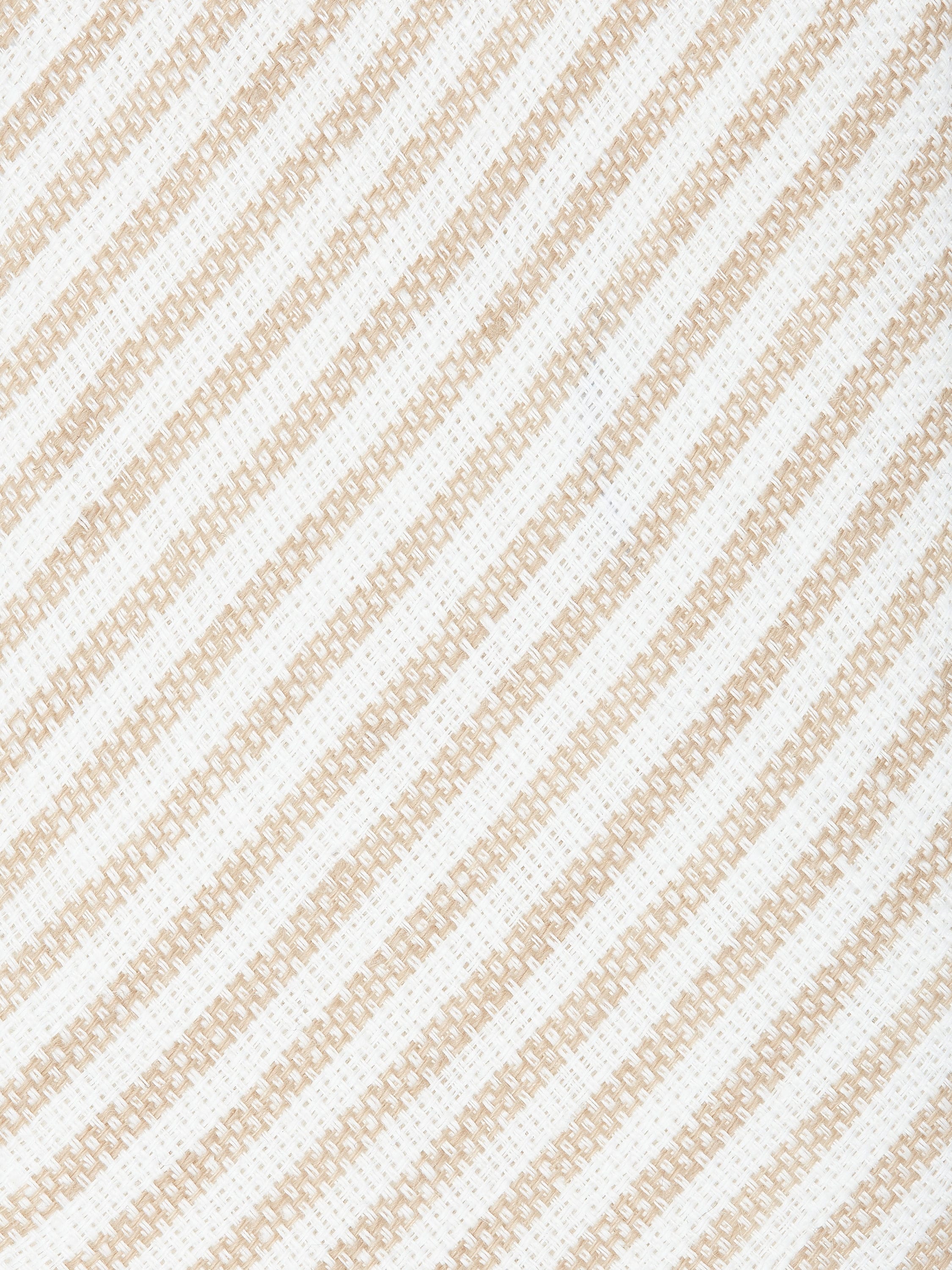 BEIGE JACQUARD LINEN TIE - 2