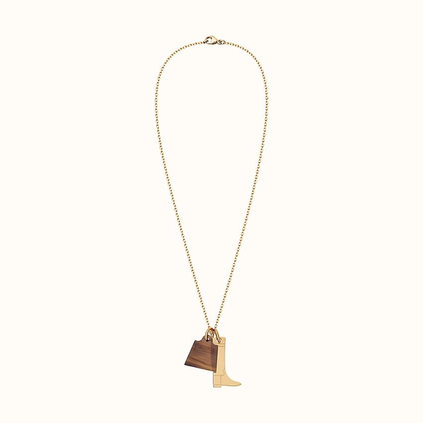 Amulette Maroquinier pendant, small model - 4