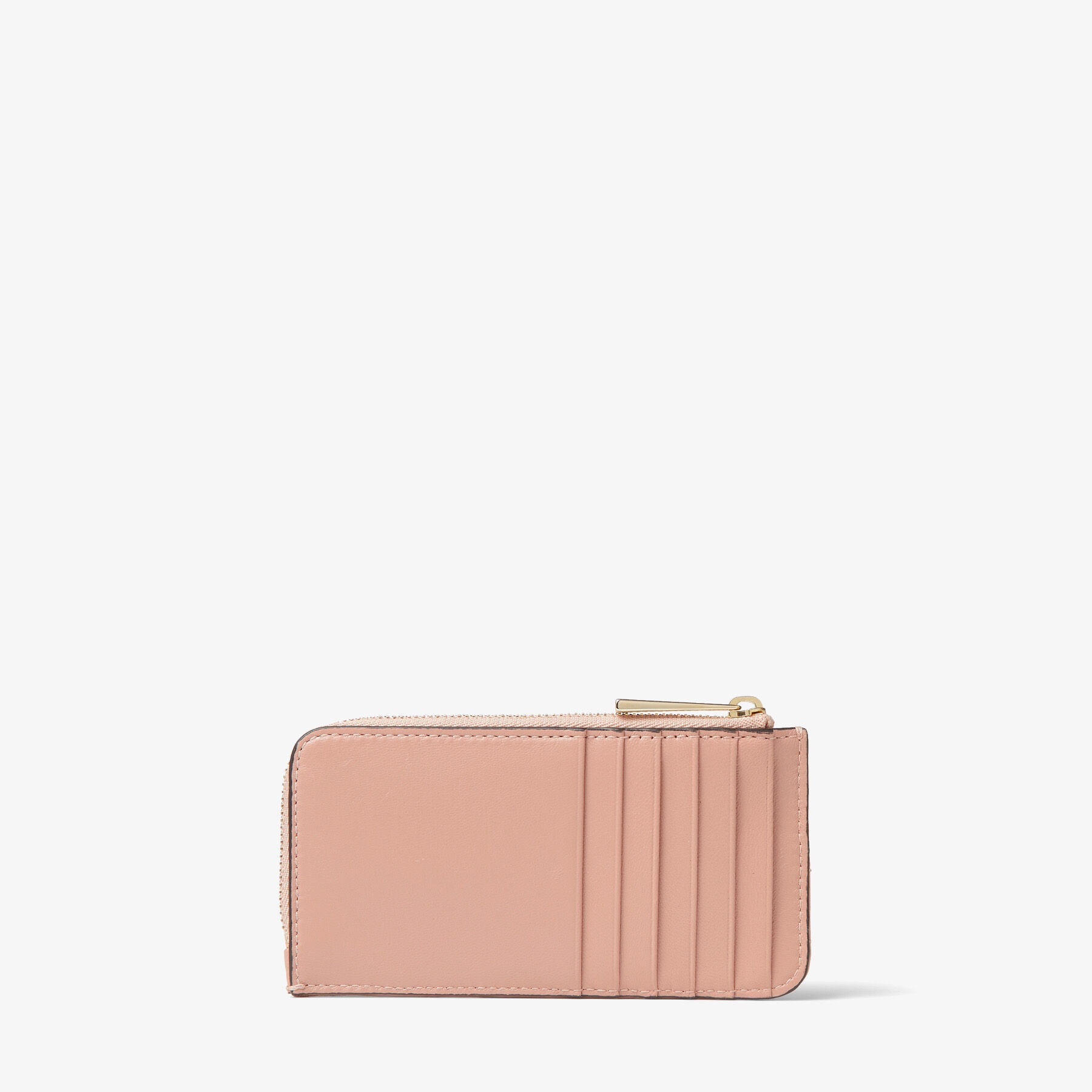 Lise-Z Avenue
Ballet Pink Quilted Nappa Leather Card Holder with JC Emblem - 5