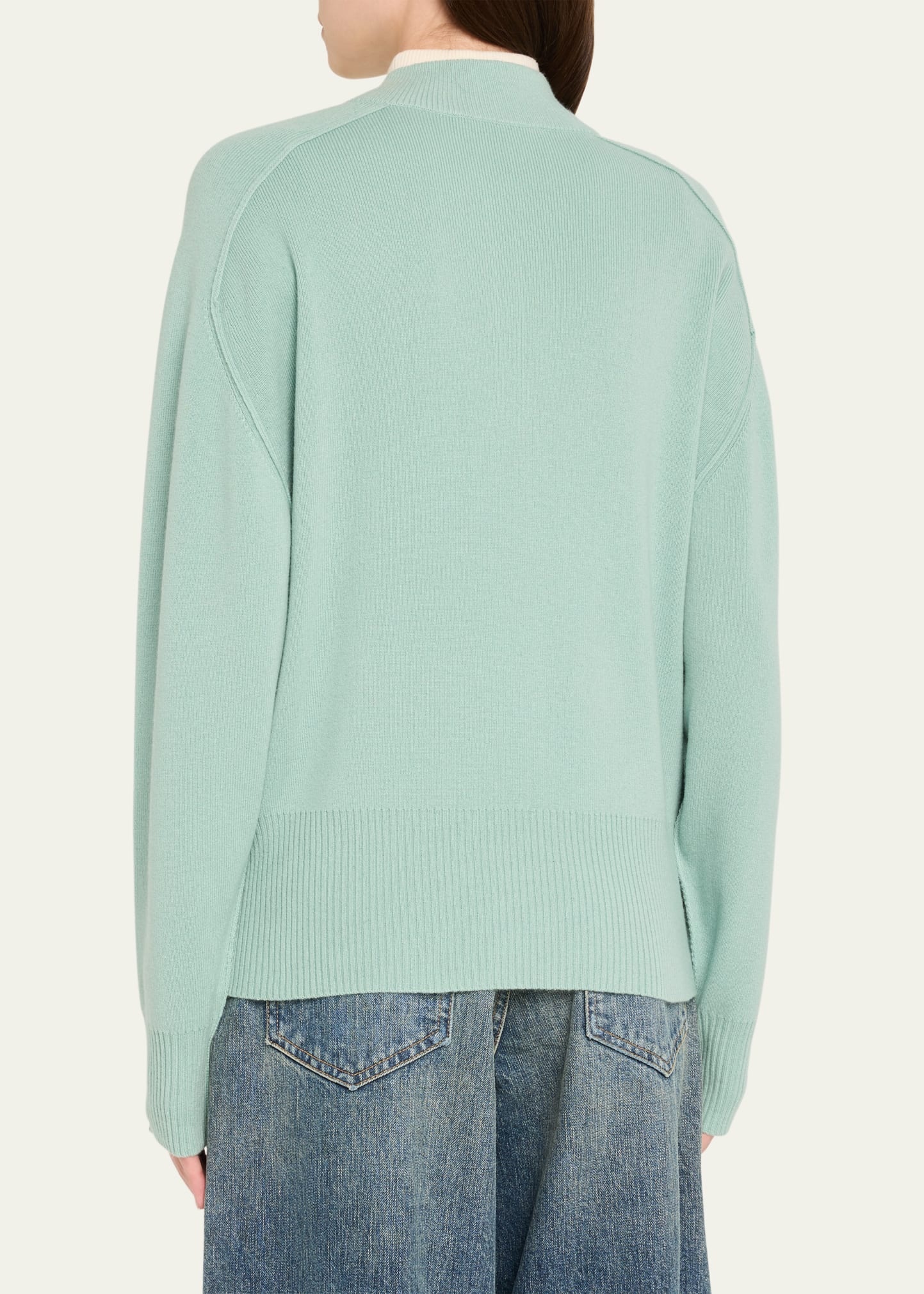 Half-Zip Wool-Cashmere Pullover - 3