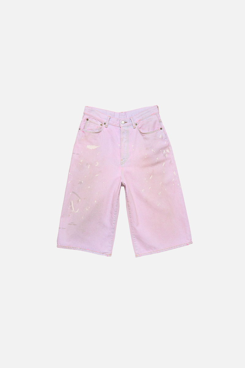 Acne Studios Pink denim shorts - Pink outlook