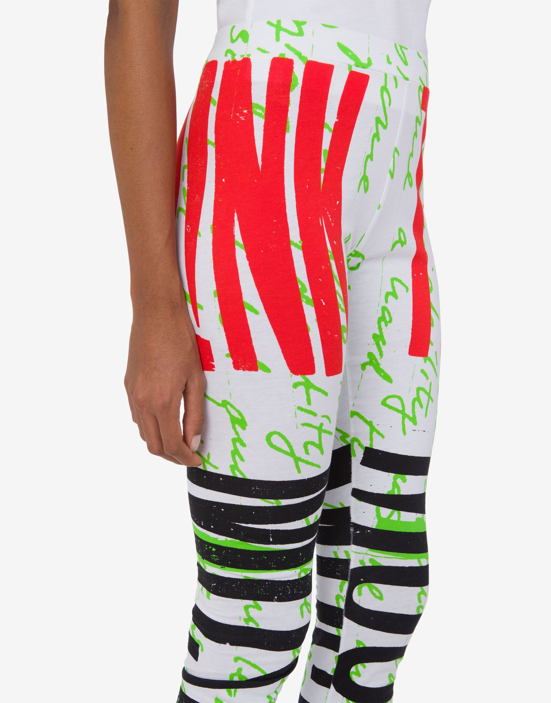 ORGANIC JERSEY LEGGINGS 'THINK TWICE' - 3