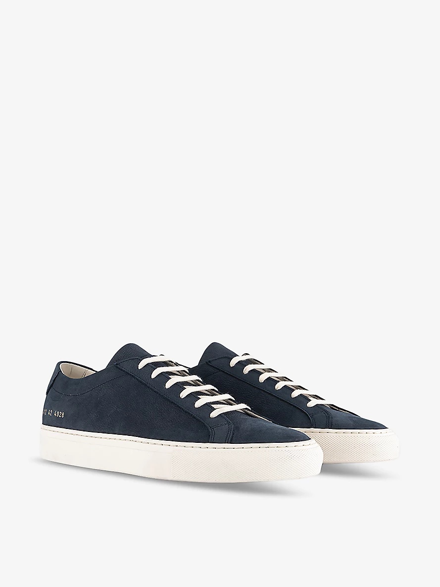 Achilles Low number-print suede low-top trainers - 3