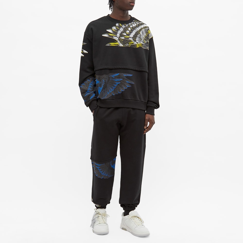 Marcelo Burlon Wings Patchwork Over Sweat - 5