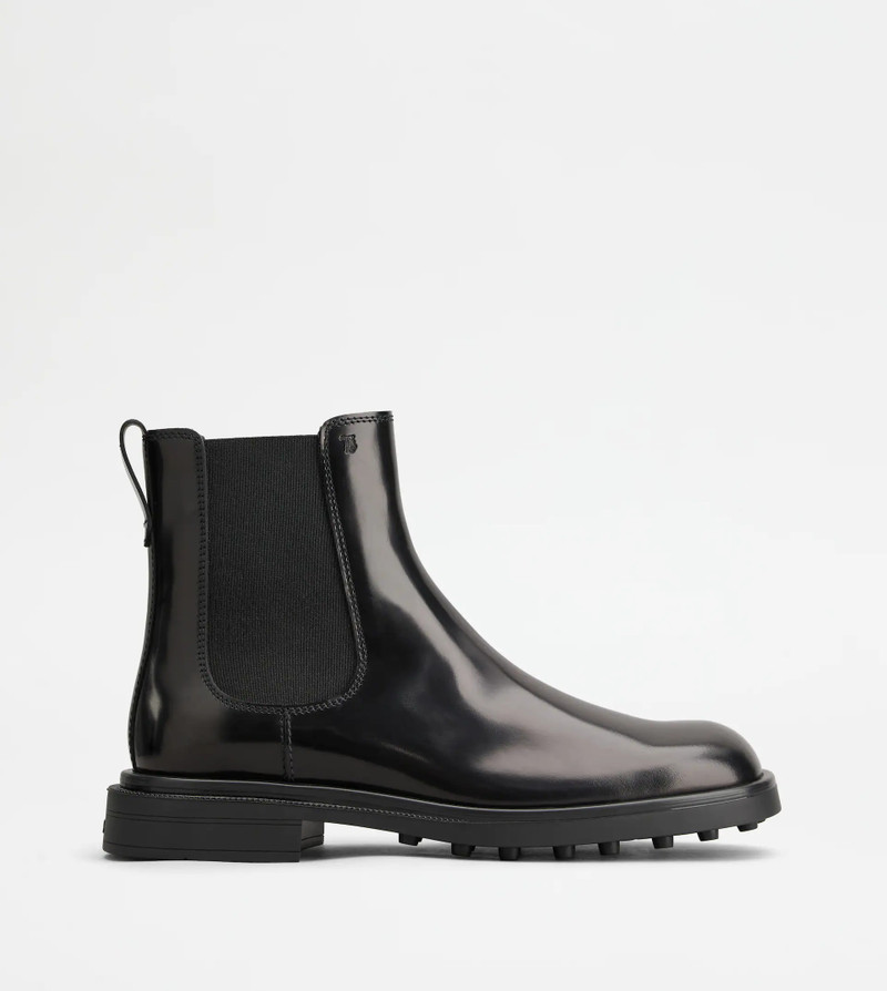 TOD'S CHELSEA BOOTS IN LEATHER - BLACK - 1