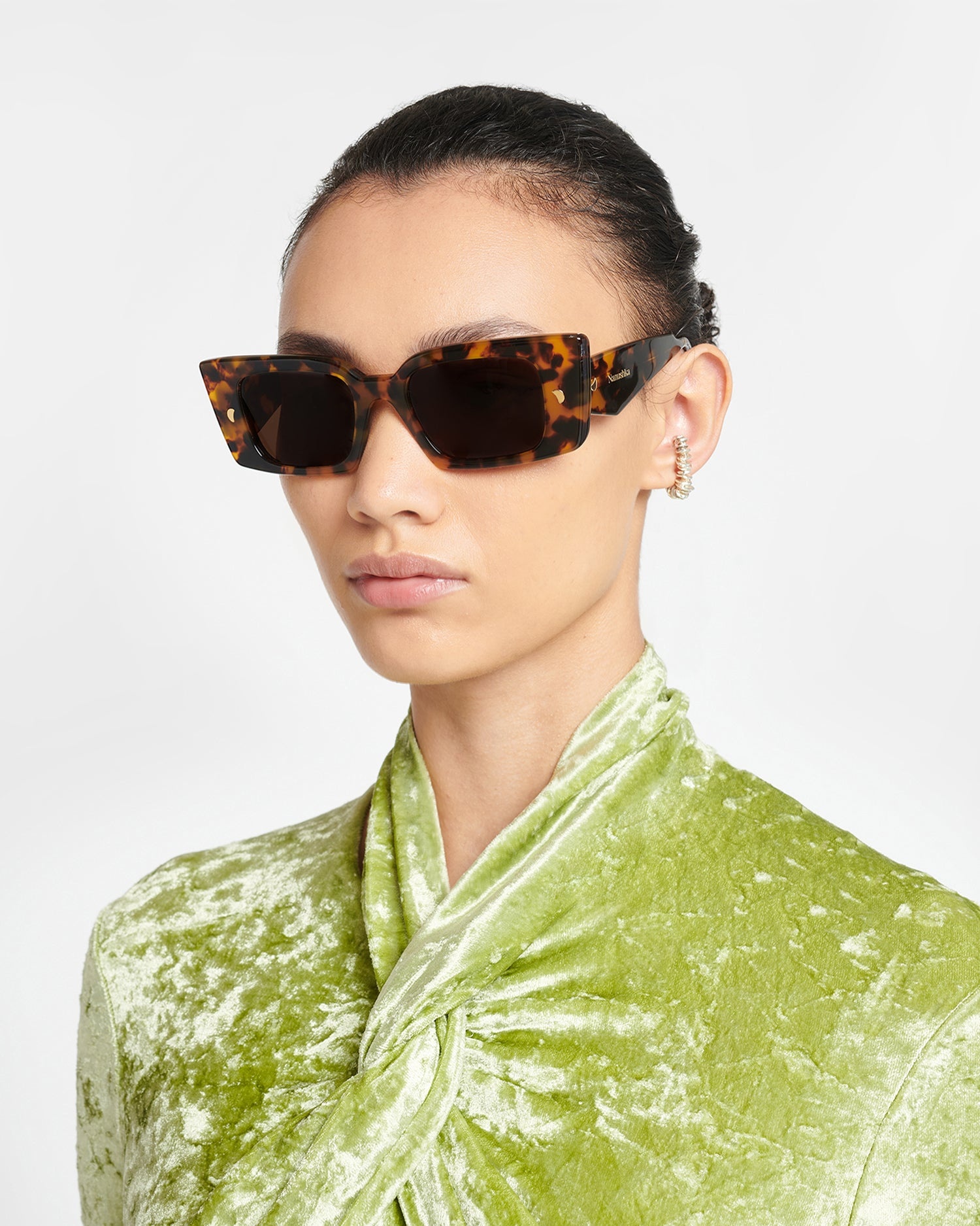 Bio-Plastic Rectangle-Frame Sunglasses - 5