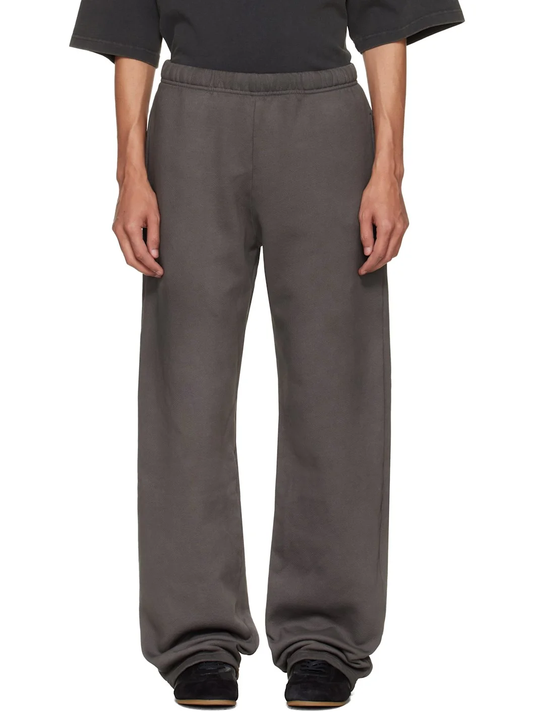 Gray Heavyweight Puddle Sweatpants - 1