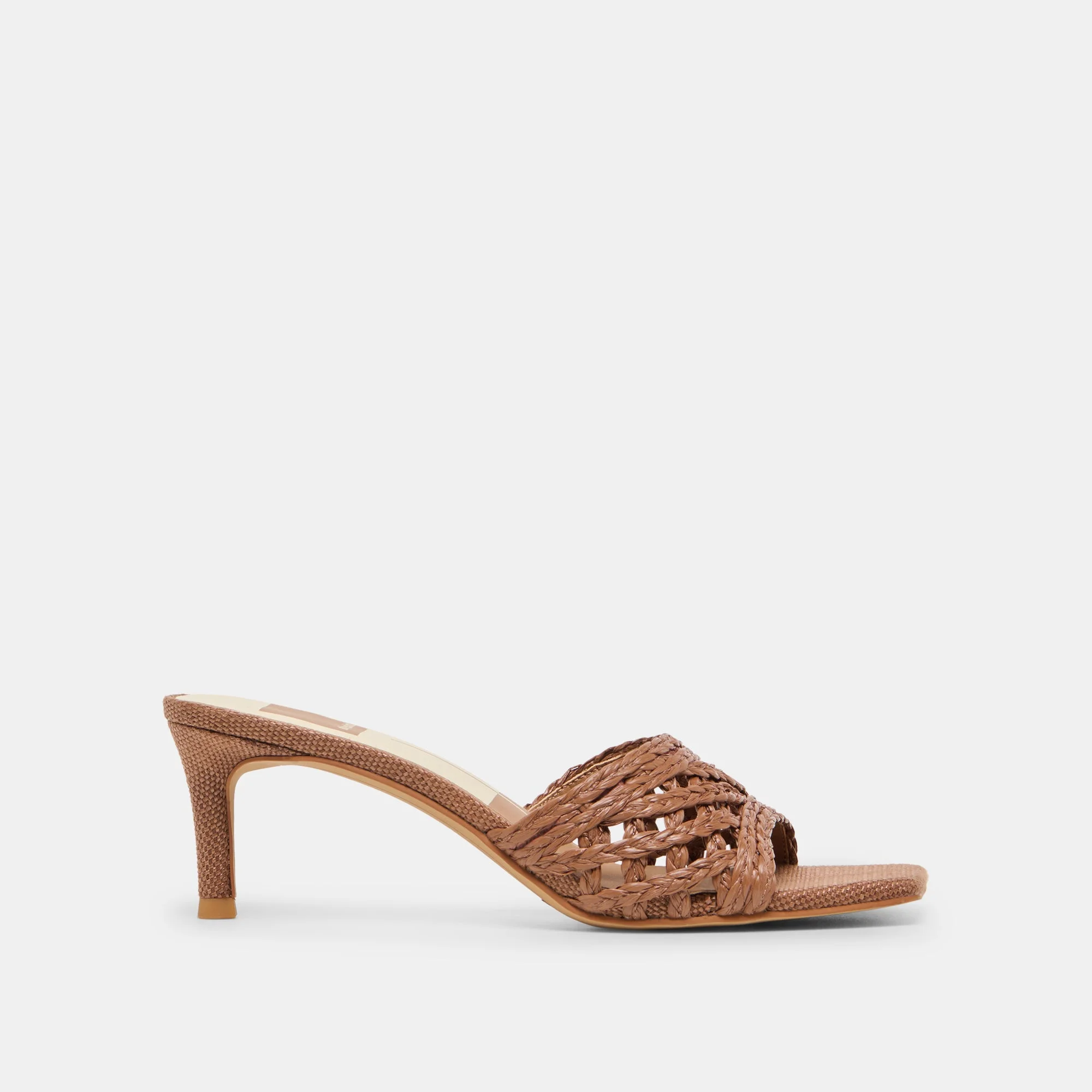 BOWEN HEELS COGNAC RAFFIA - 1