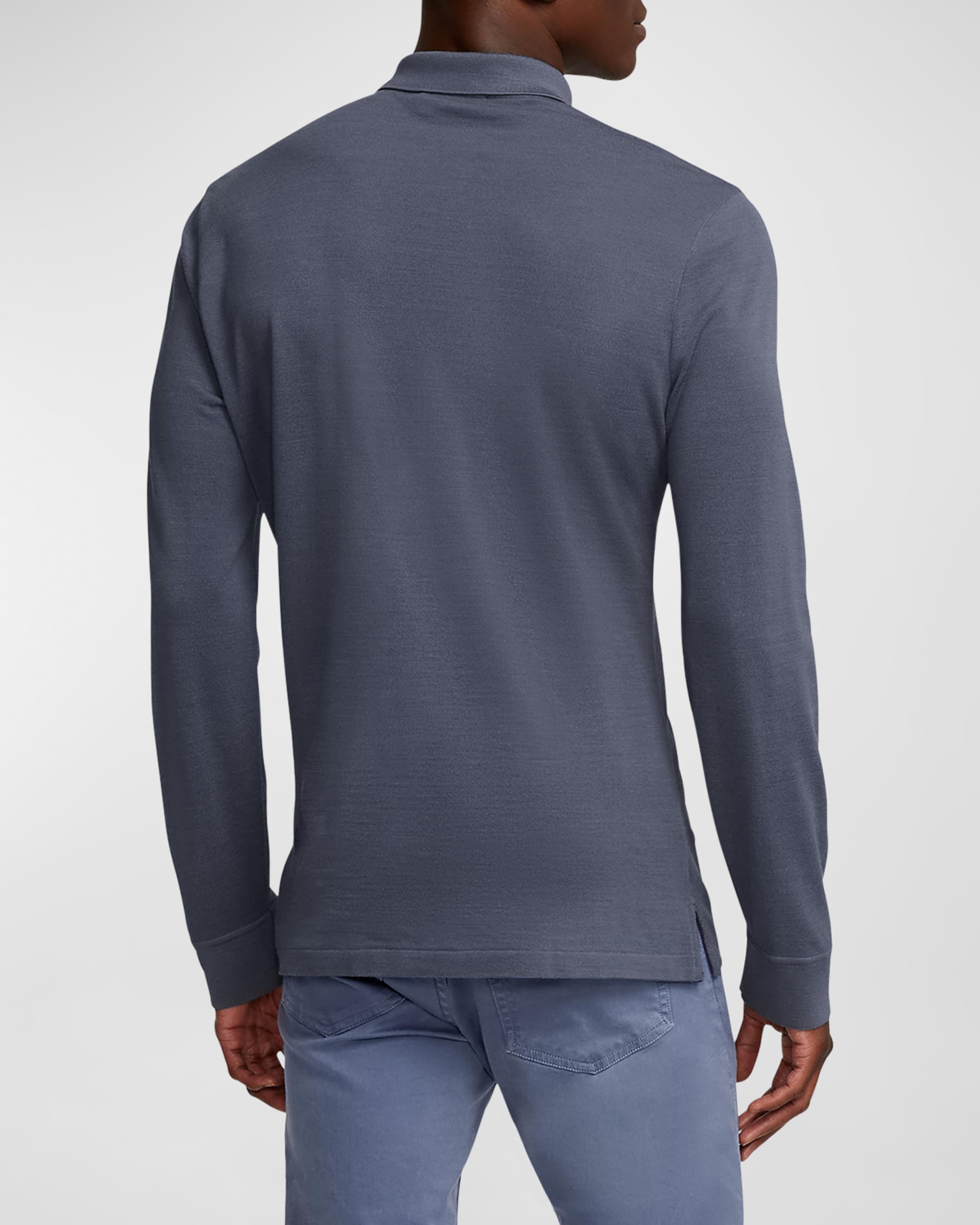 Men's Wool Pique Polo Shirt - 3