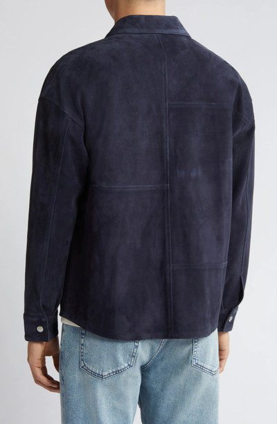 FRAME Clean Suede Zip Front Shirt outlook