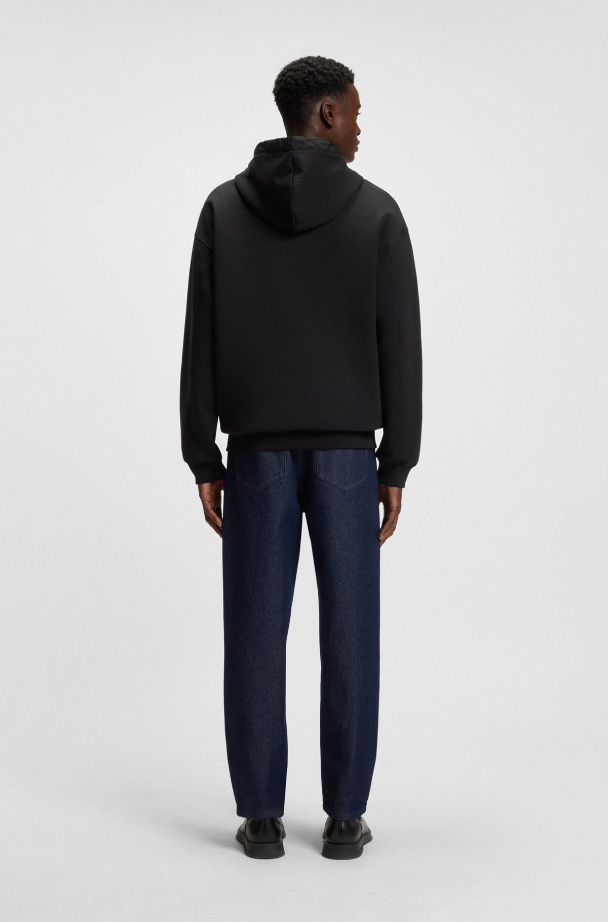 ZIP-NECK HOODIE WITH CONTRAST TRIMS - 5