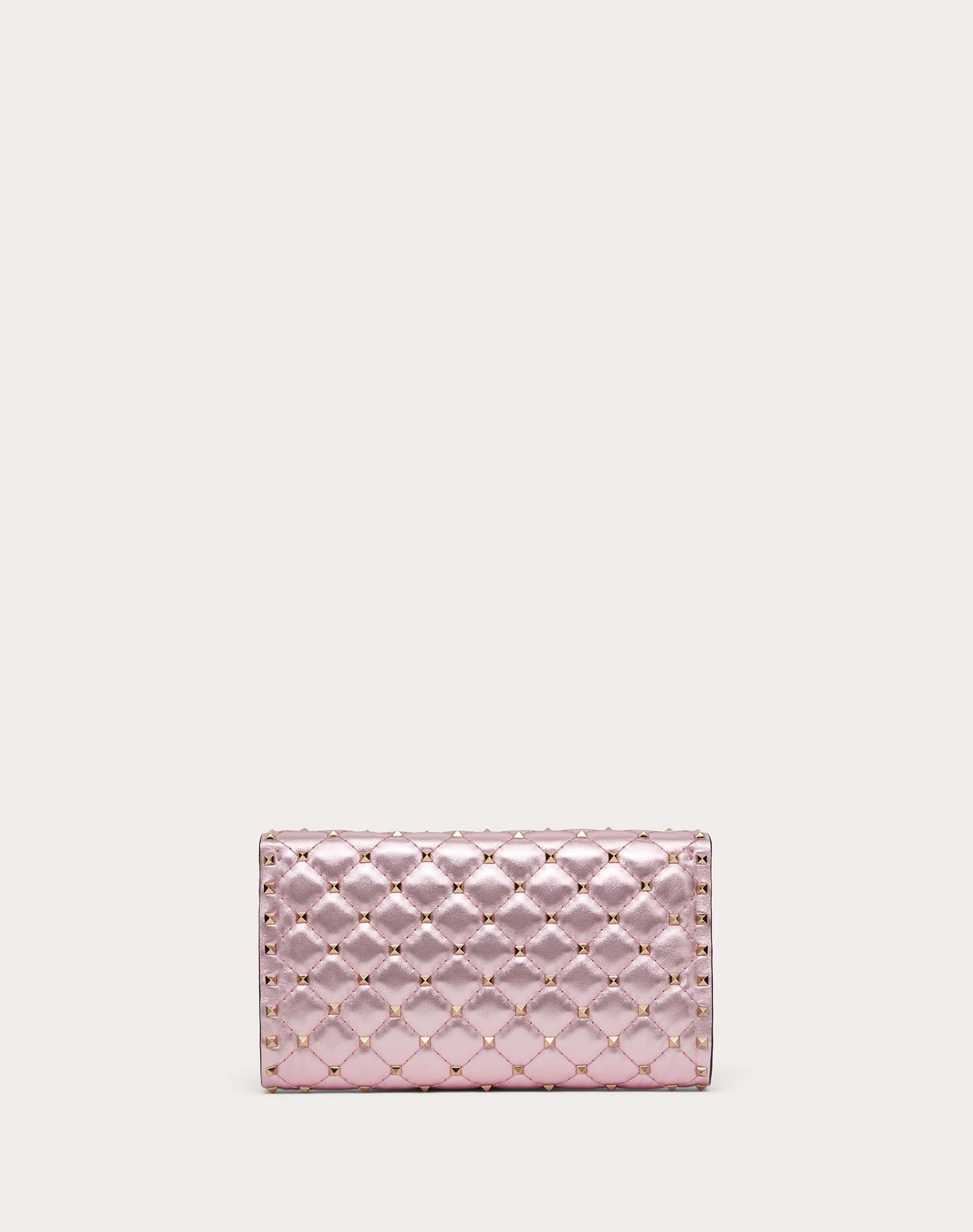 Metallic Rockstud Spike crossbody clutch - 3