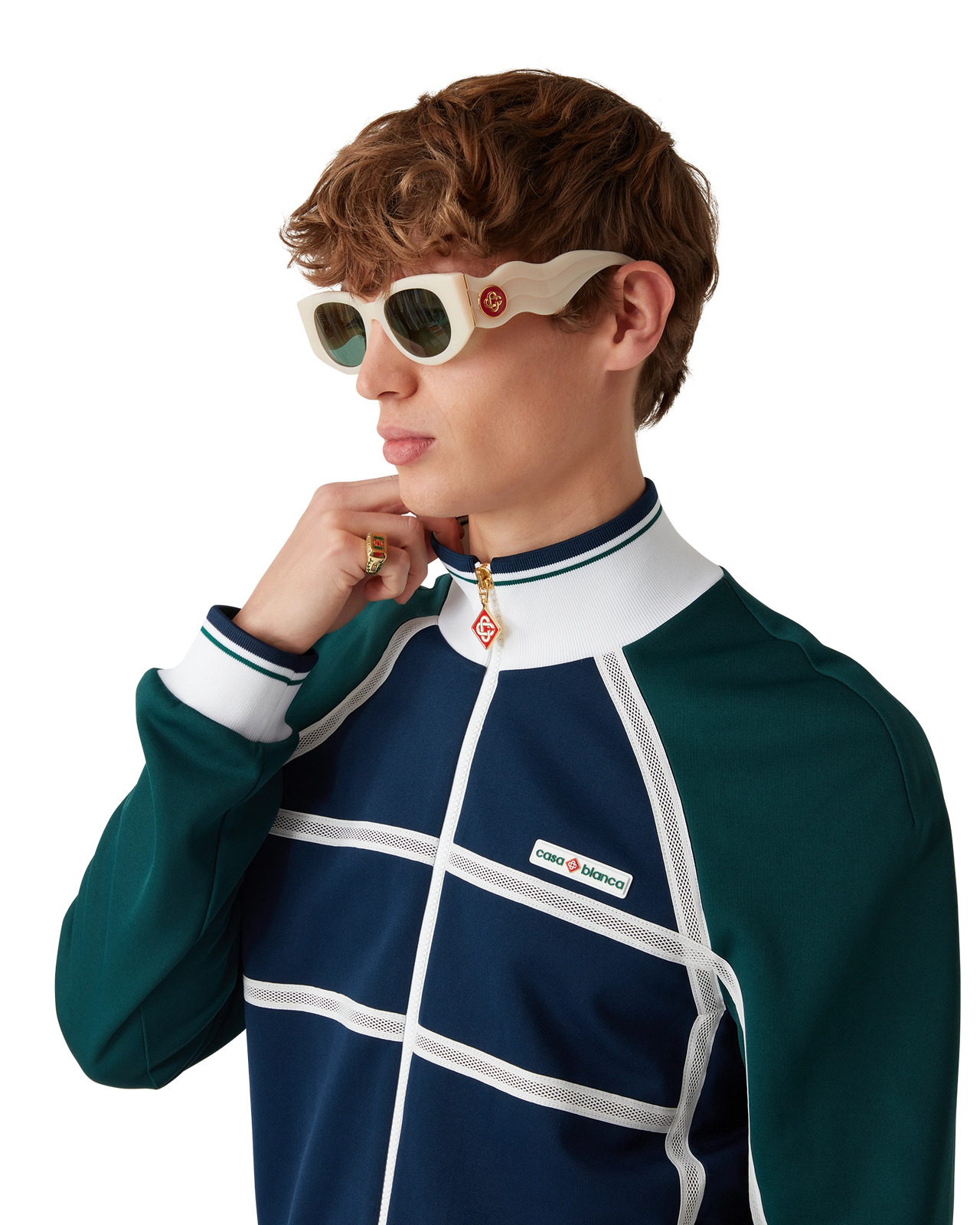 Mesh Tape Track Jacket | Casablanca Paris - 5