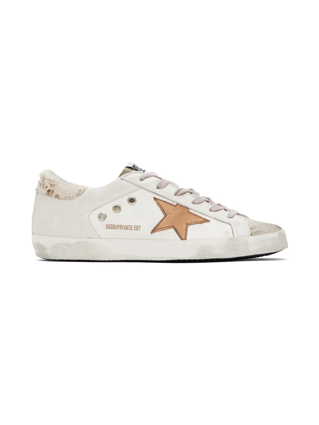 SSENSE Exclusive Beige Super-Star Double Quarter Sneakers - 1