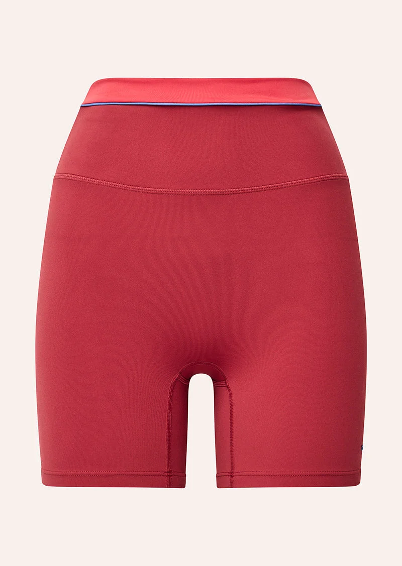 REFLECT 5" BIKE SHORT IN CHERRY & STRAWBERRY - 1