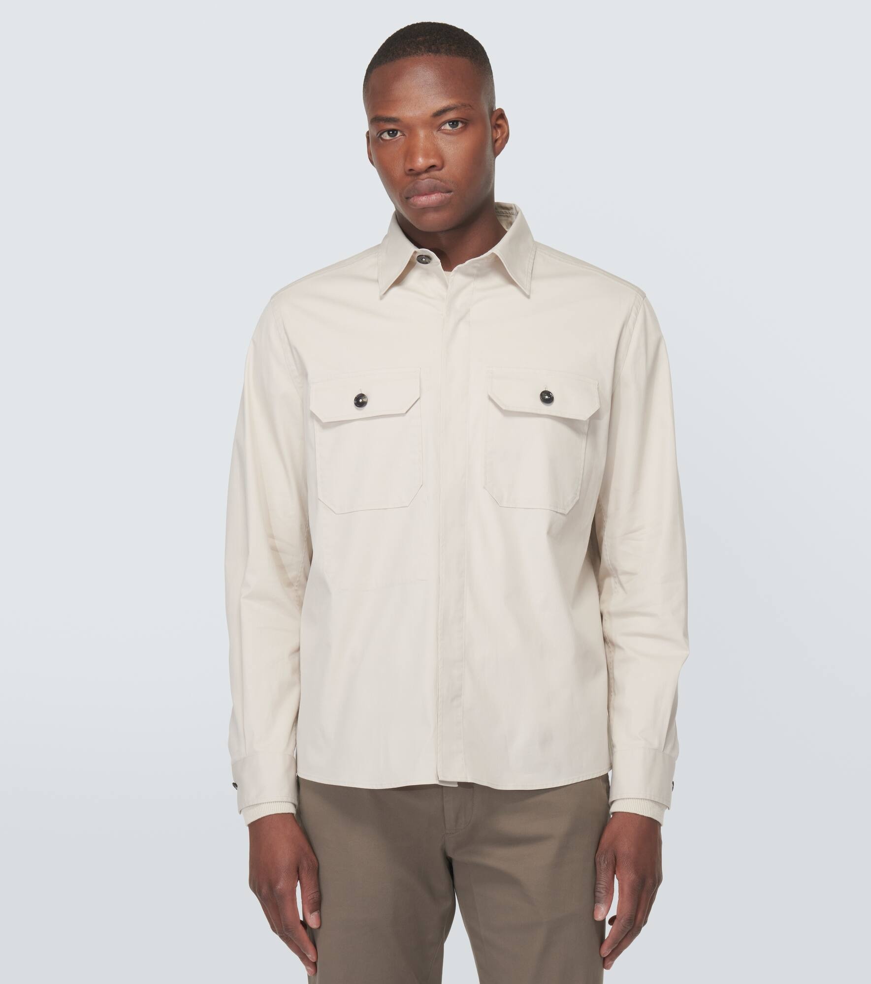 Cotton-blend overshirt - 3