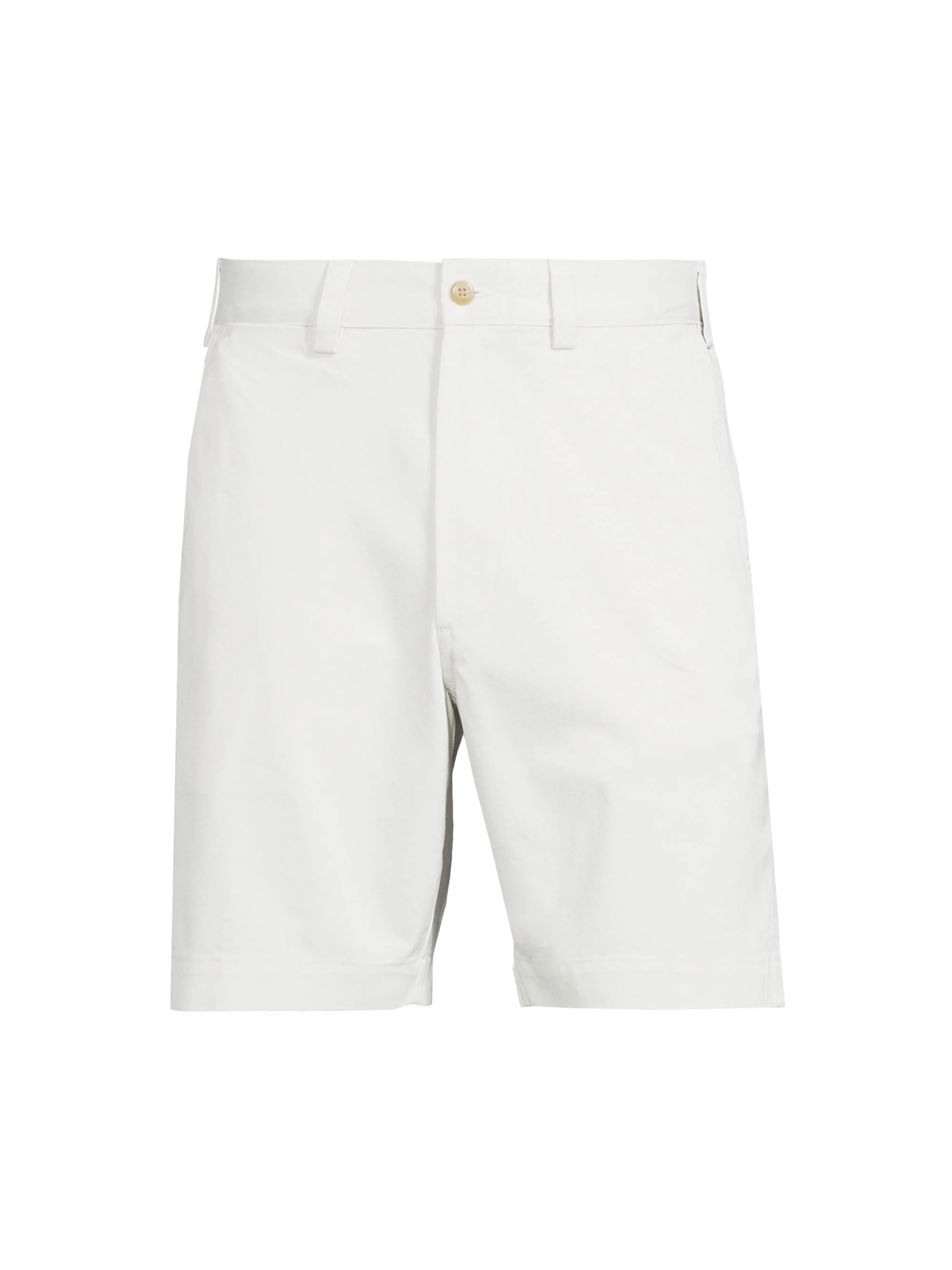 Men's Cotton Flat-Front Shorts - Deckwash White - 1