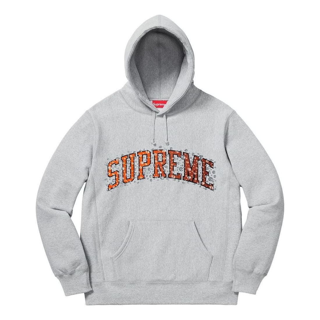 Supreme FW18 Water Arc Hooded Sweatshirt Heather 'Grey' SUP-FW18-200 - 1