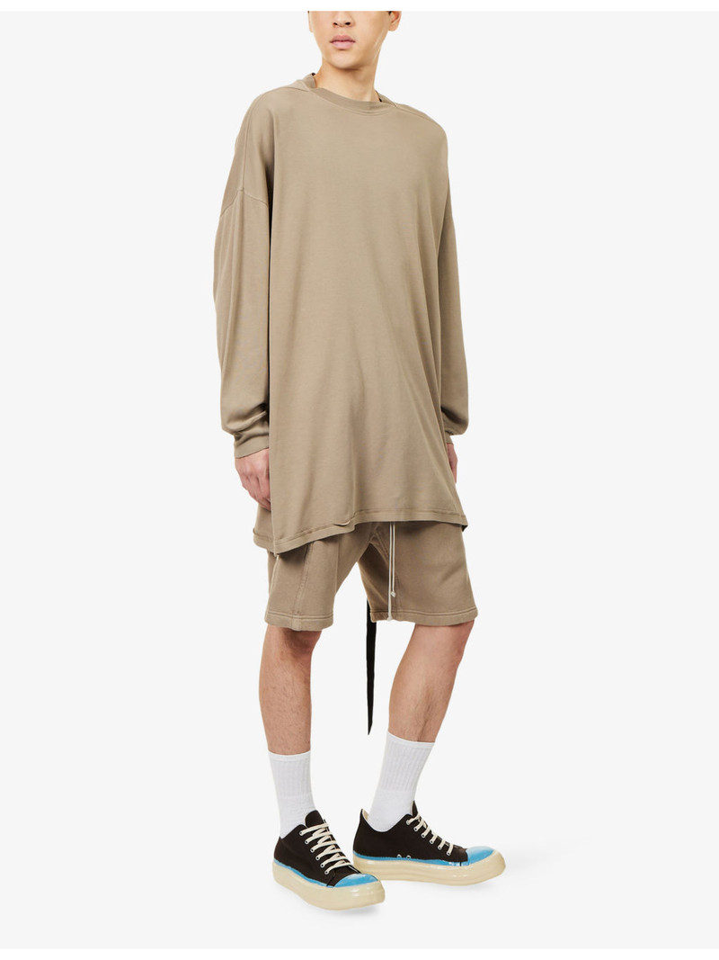 Rick Owens DRKSHDW Pusher Drawstring Cotton-Jersey Shorts outlook