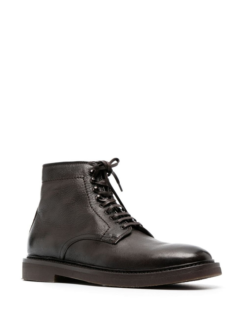 OFFICINE CREATIVE lace-up leather ankle boots outlook