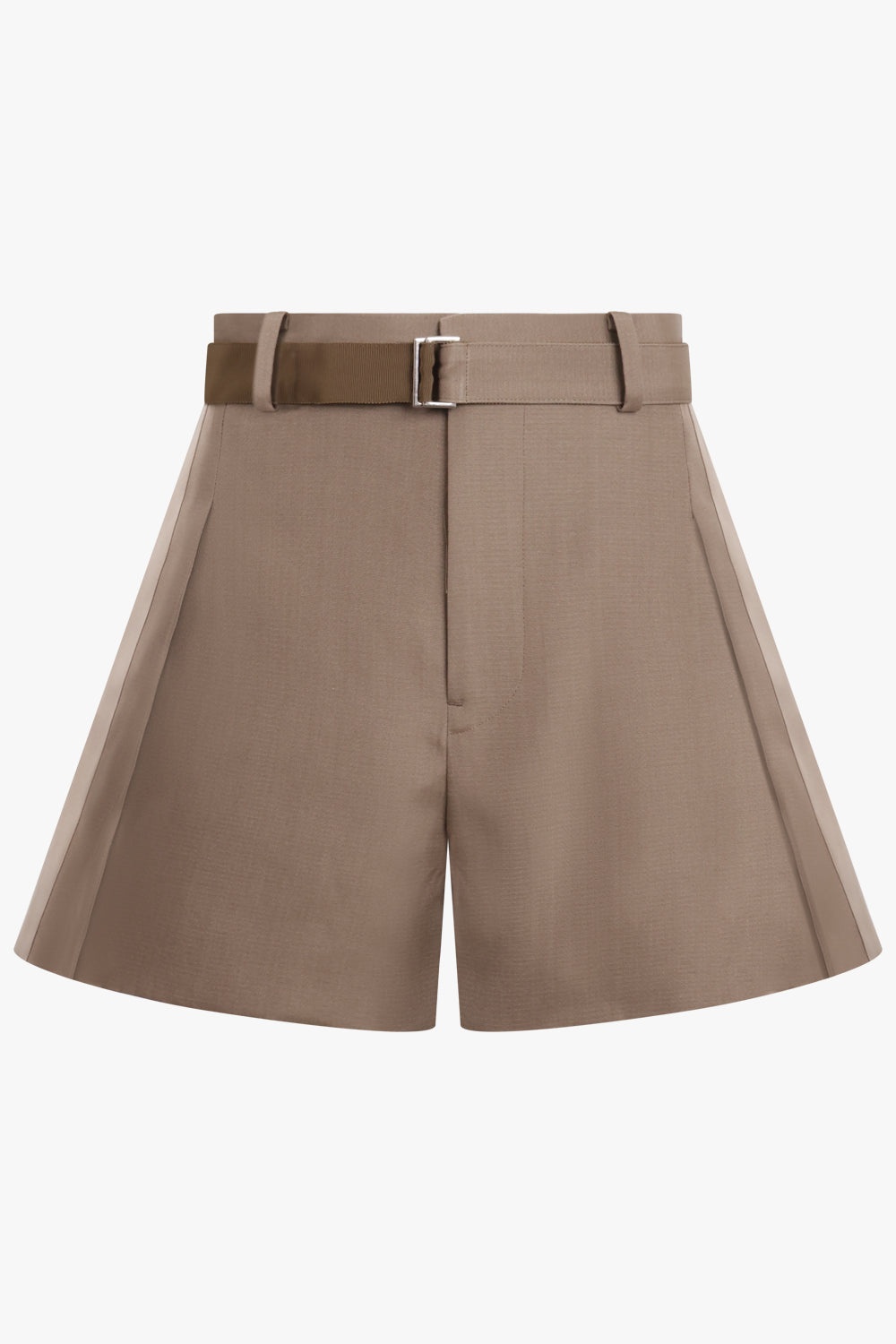 PLEATING DETAIL SHORT | BROWN - 1