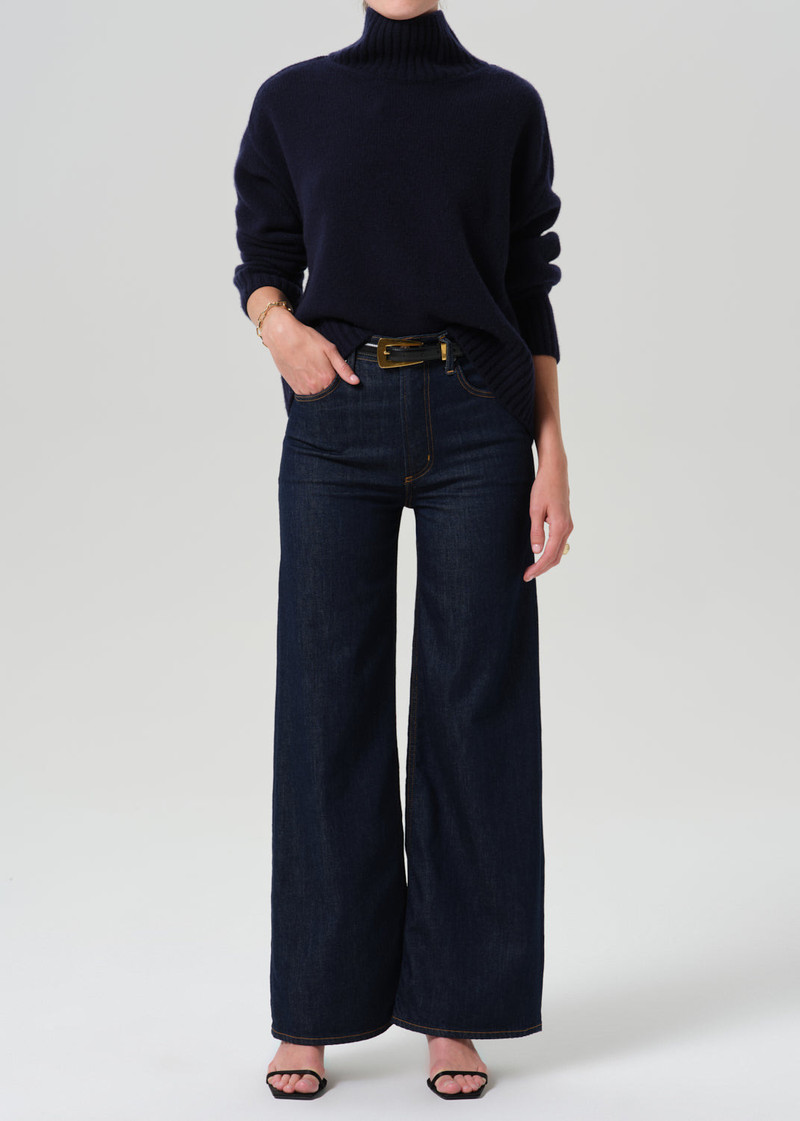 Lyra Long Wide Leg In Soft Rinse - 1