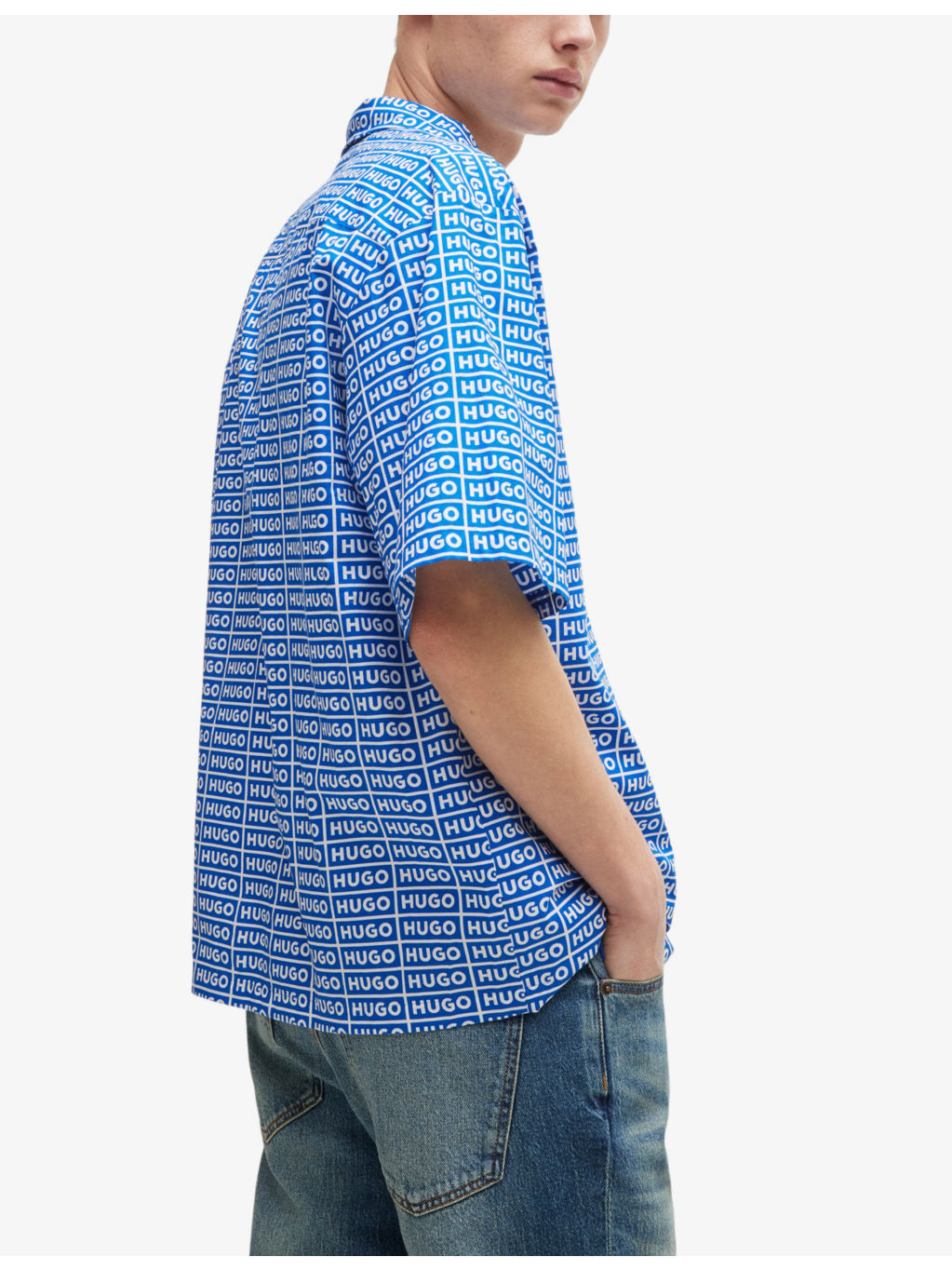 Logo-print relaxed-fit short-sleeve cotton shirt - 4