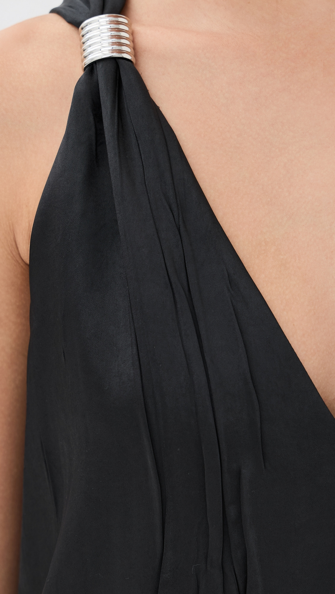 The Keke Deep V Shift Midi Dress - 5
