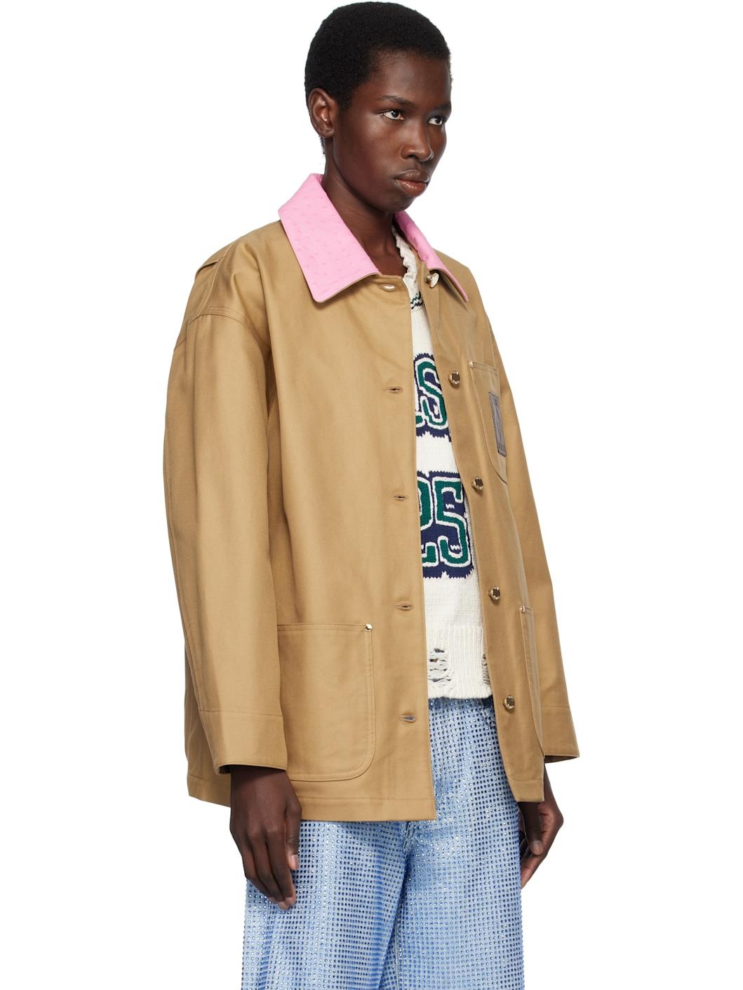 Tan Cotton Workwear Jacket - 2