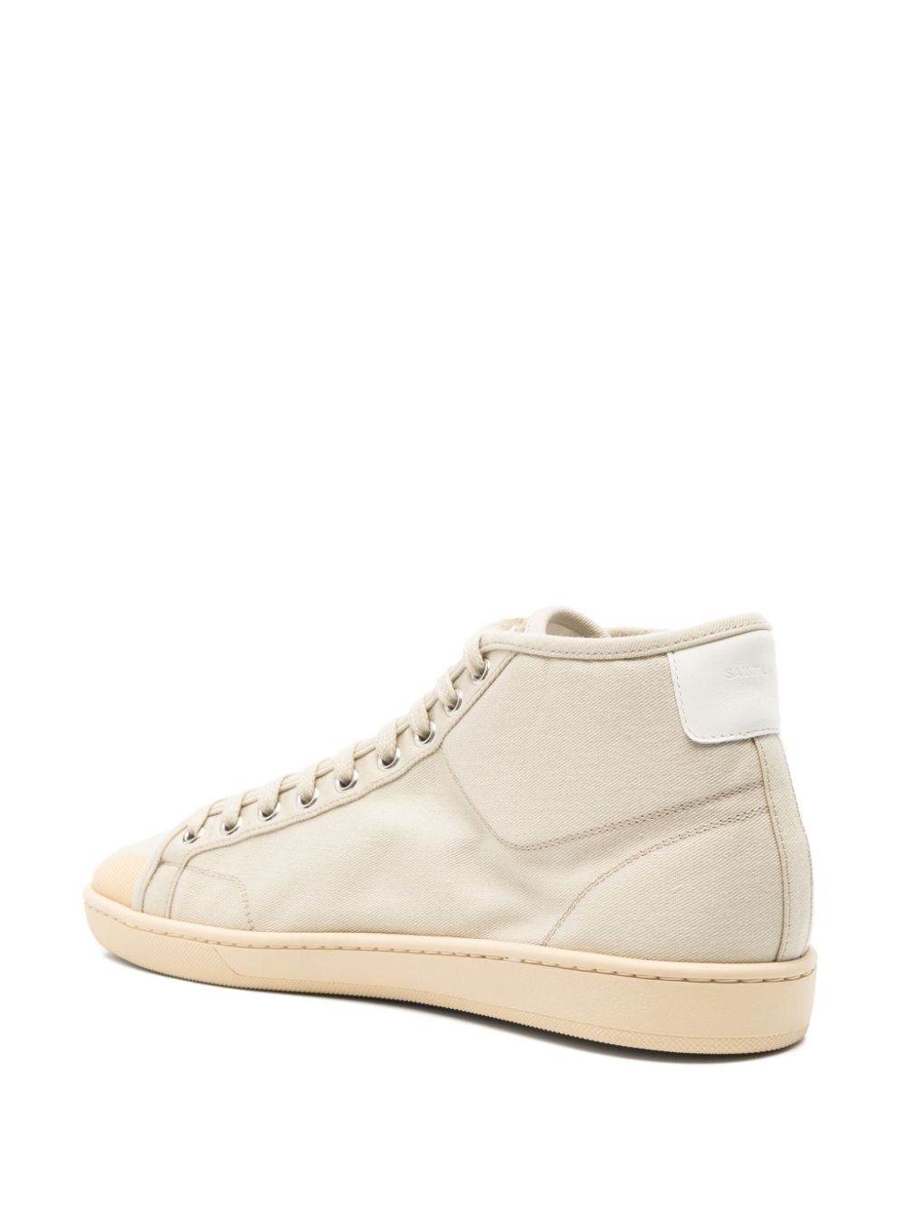 canvas mid-top sneakers - 3