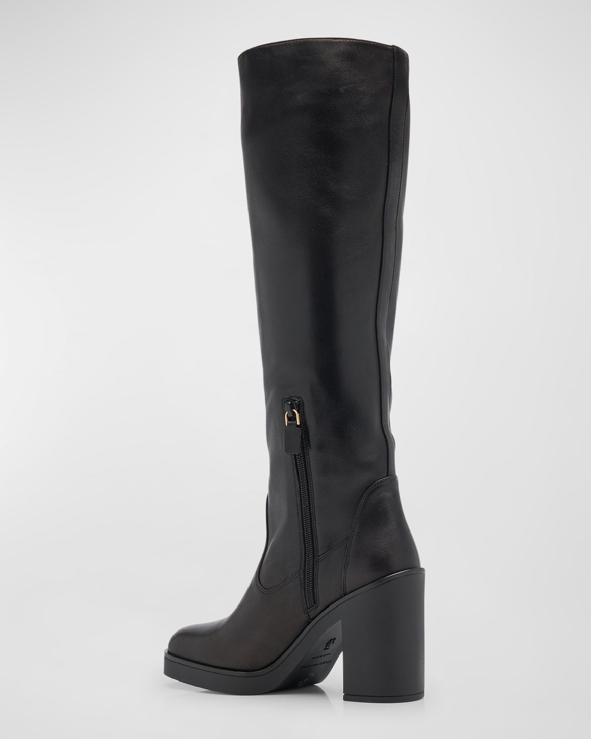 Stuart Weitzman Bethenny Leather Knee Boots | neimanmarcus