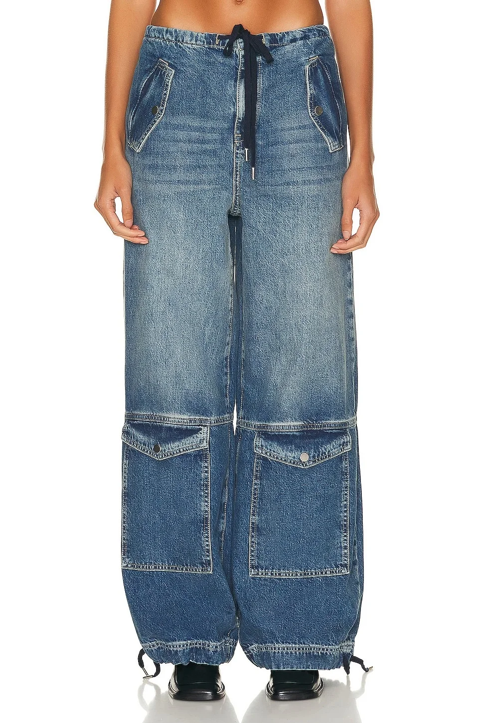 Alix Wide Leg Drawstring Cargo - 1