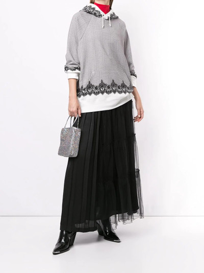 UNDERCOVER tiered panel skirt outlook