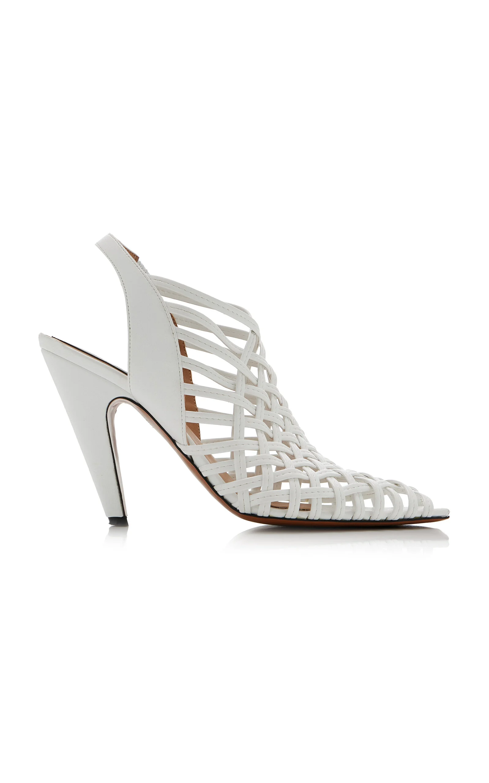 Spur Woven Alter Mat Pumps white - 1