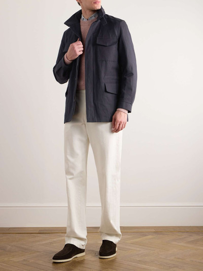 Loro Piana Traveler Rain System® Cotton and Linen-Blend Field Jacket outlook