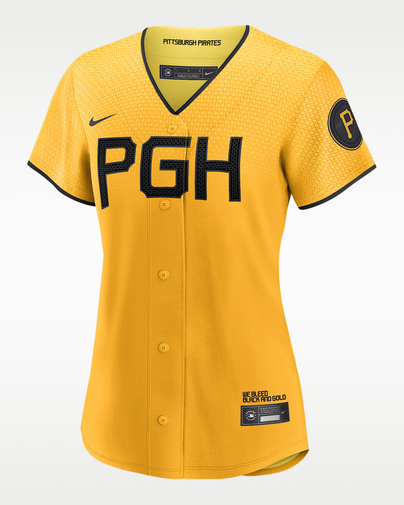 MLB Pittsburgh Pirates City Connect (Roberto Clemente) Women's Replica Baseball Jersey 1