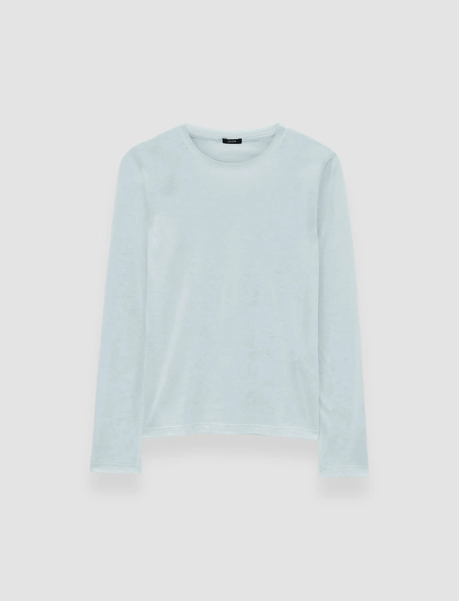 Cotton Silk Jersey Long Sleeve T-Shirt - 1