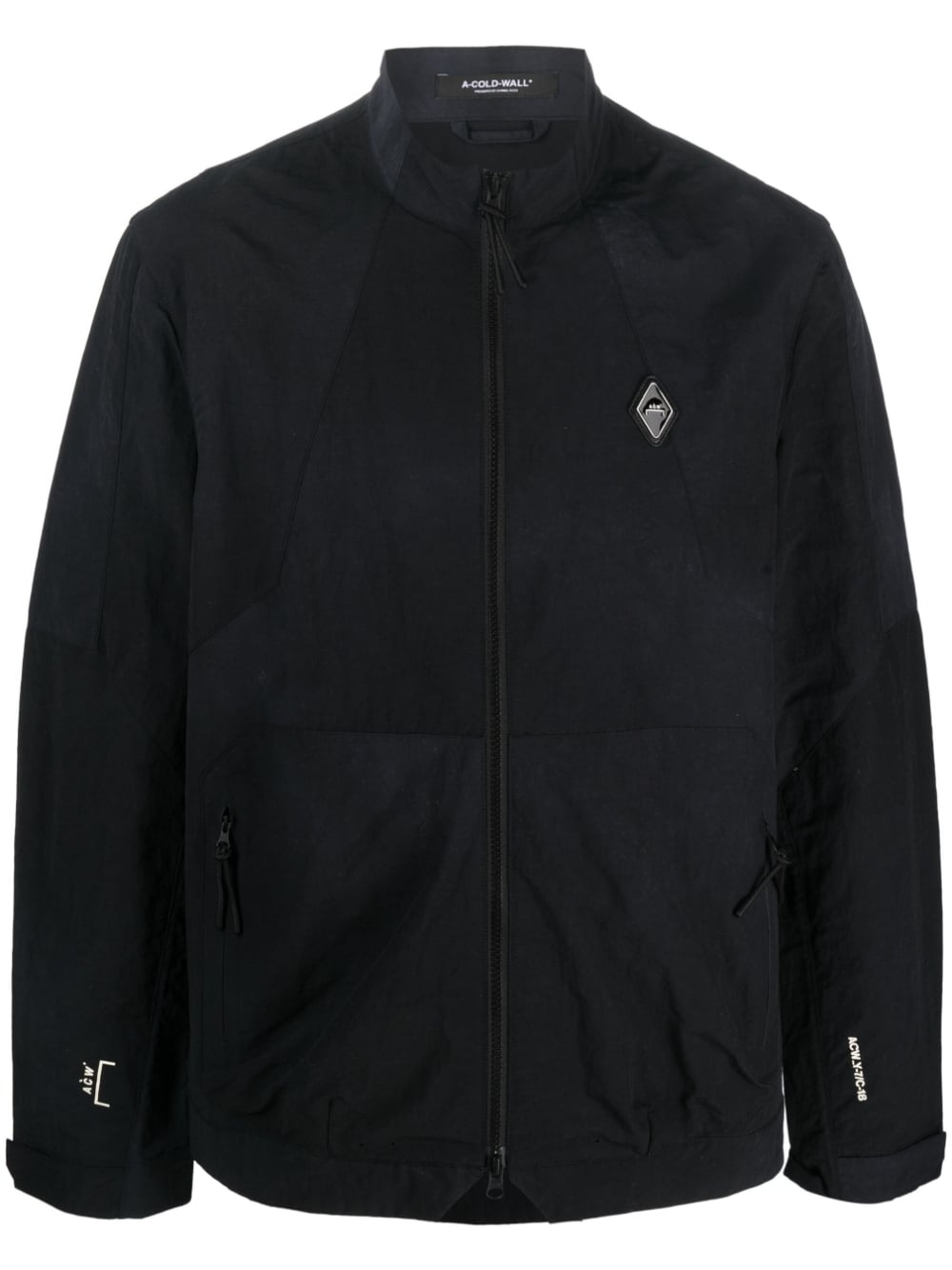 logo-patch zip-fastening jacket - 1