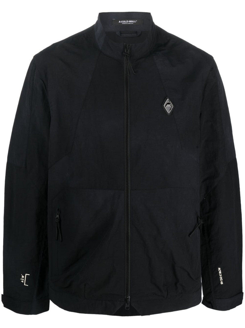 logo-patch zip-fastening jacket 1