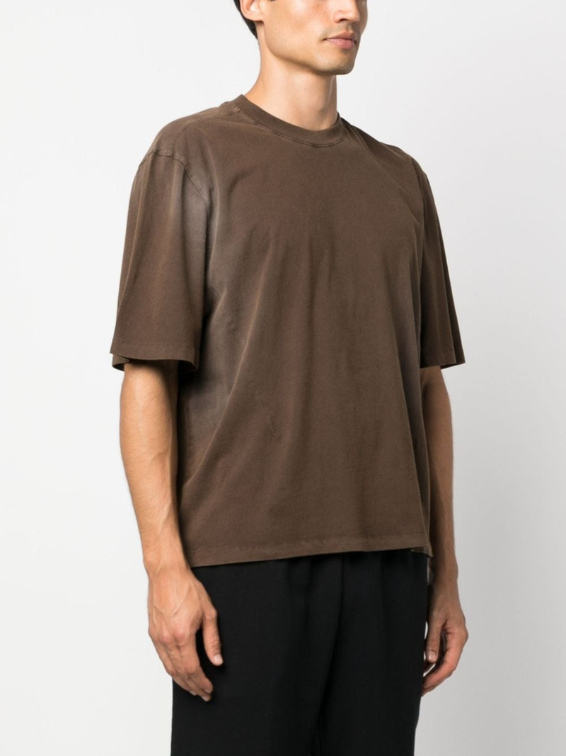 entire studios bleached-effect organic-cotton T-shirt outlook