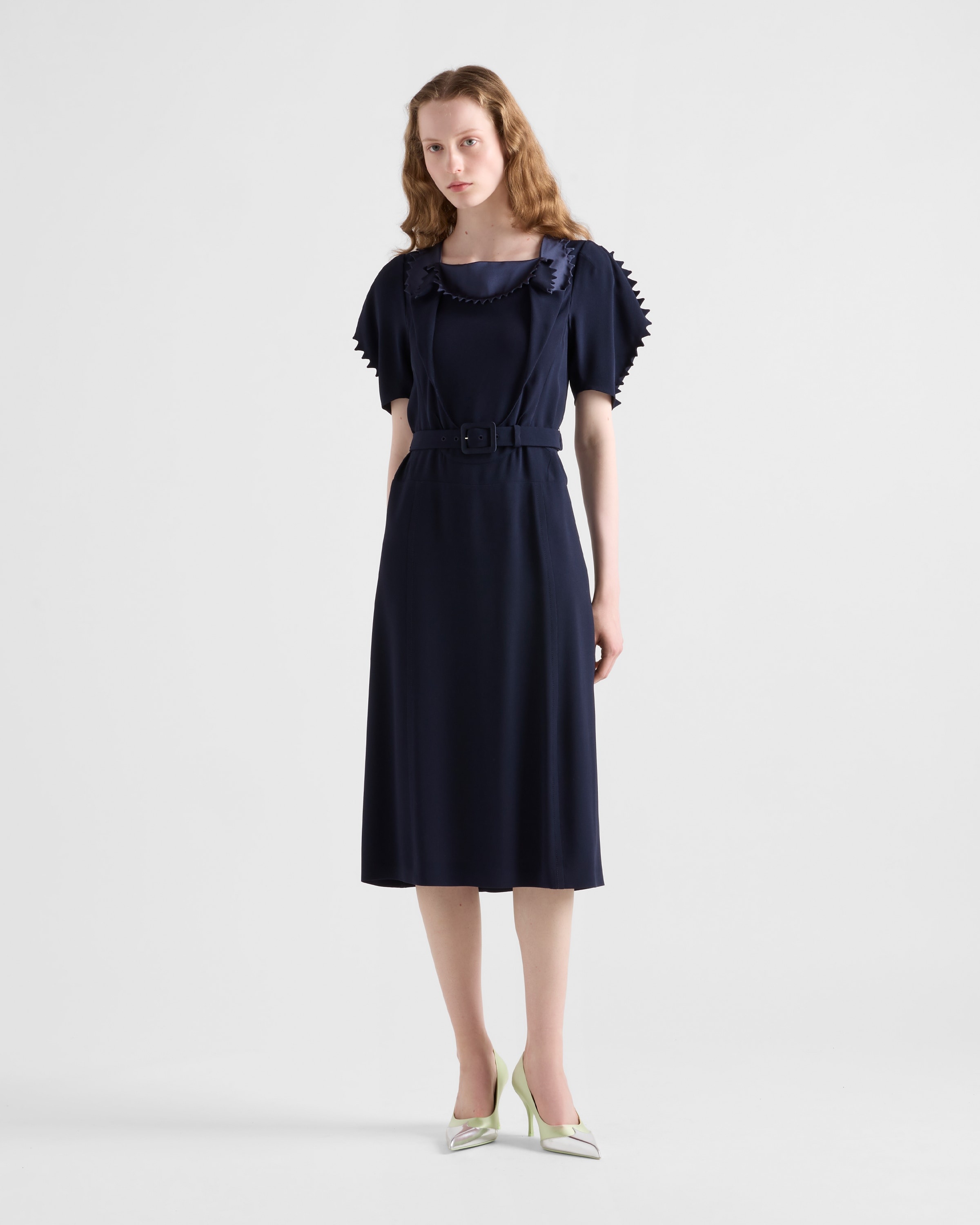 Satin crepe dress - 2