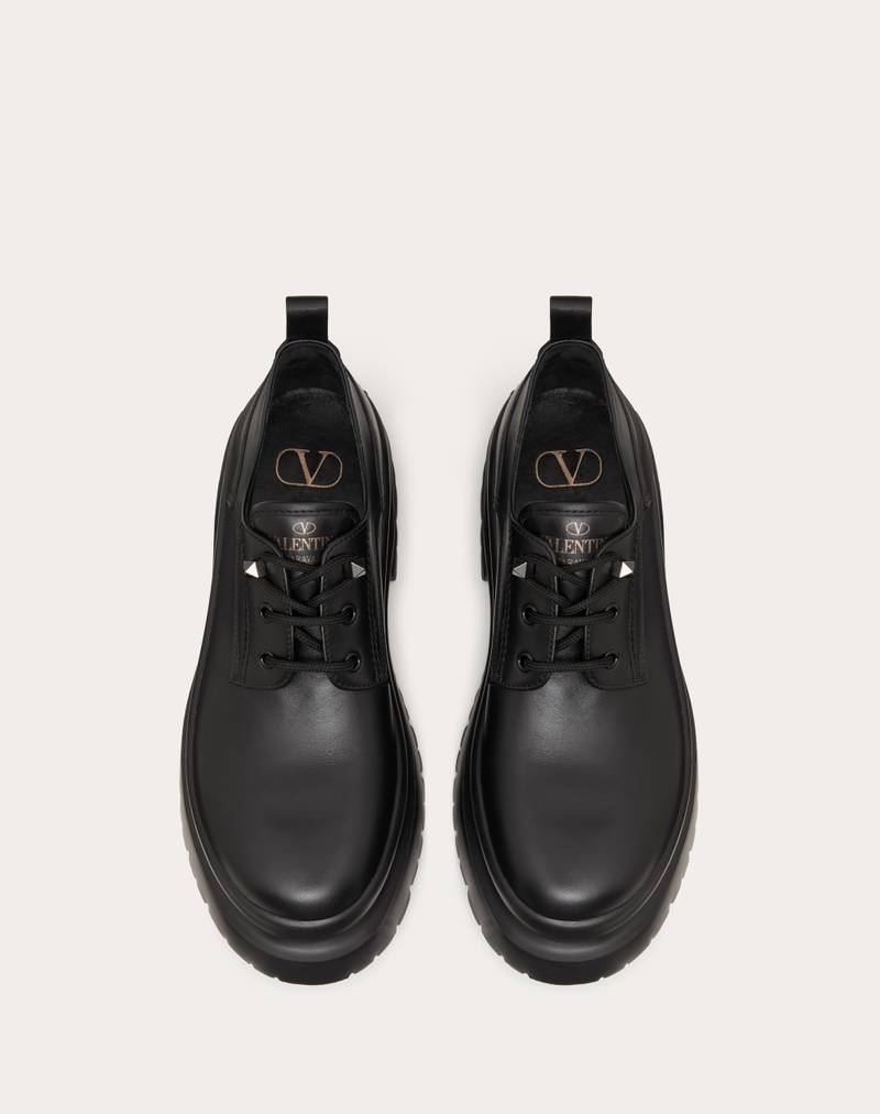 ROMAN STUD CALFSKIN DERBY 4