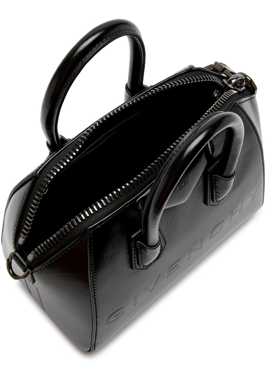 Antigona mini leather top handle bag - 4