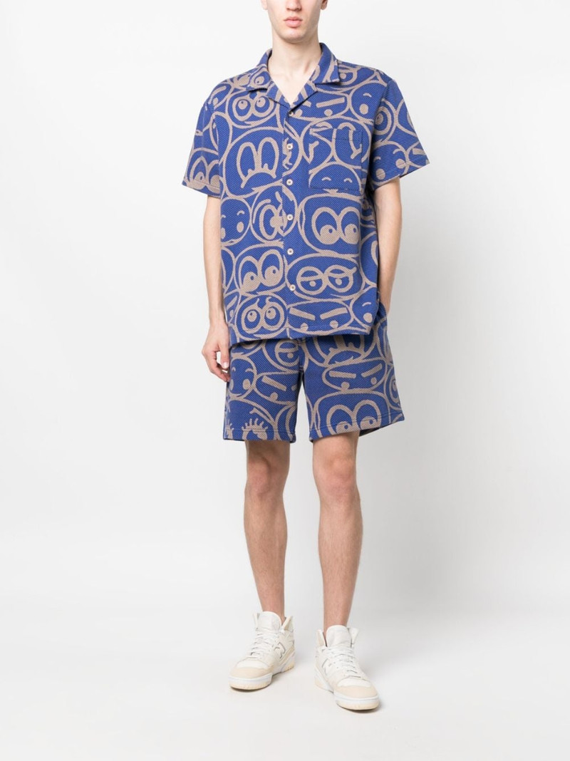 The Elder Statesman graphic-print bermuda shorts outlook