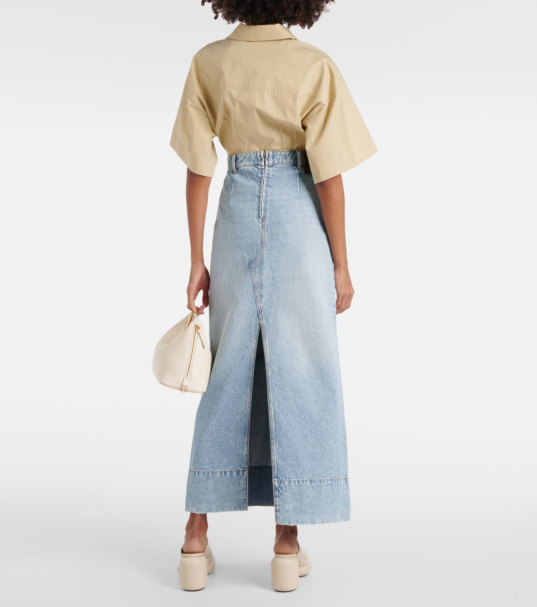 Piave denim maxi skirt - 3