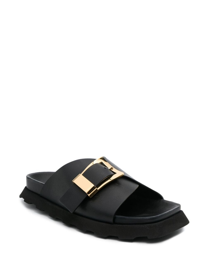 Proenza Schouler buckled leather sandals outlook