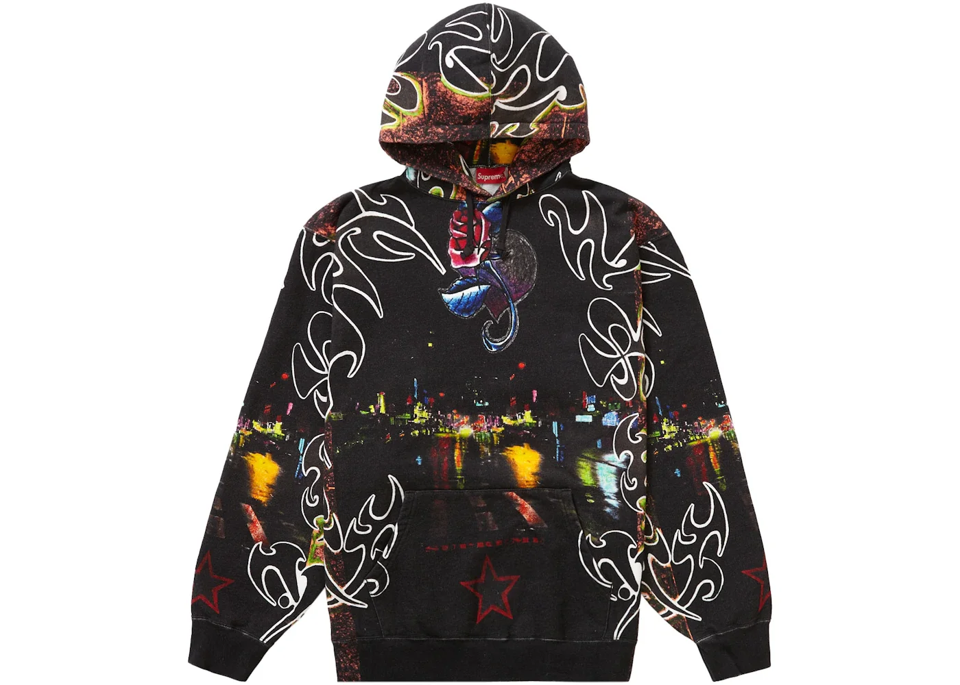 Supreme East Broadway Hooded Sweatshirt Night - 1