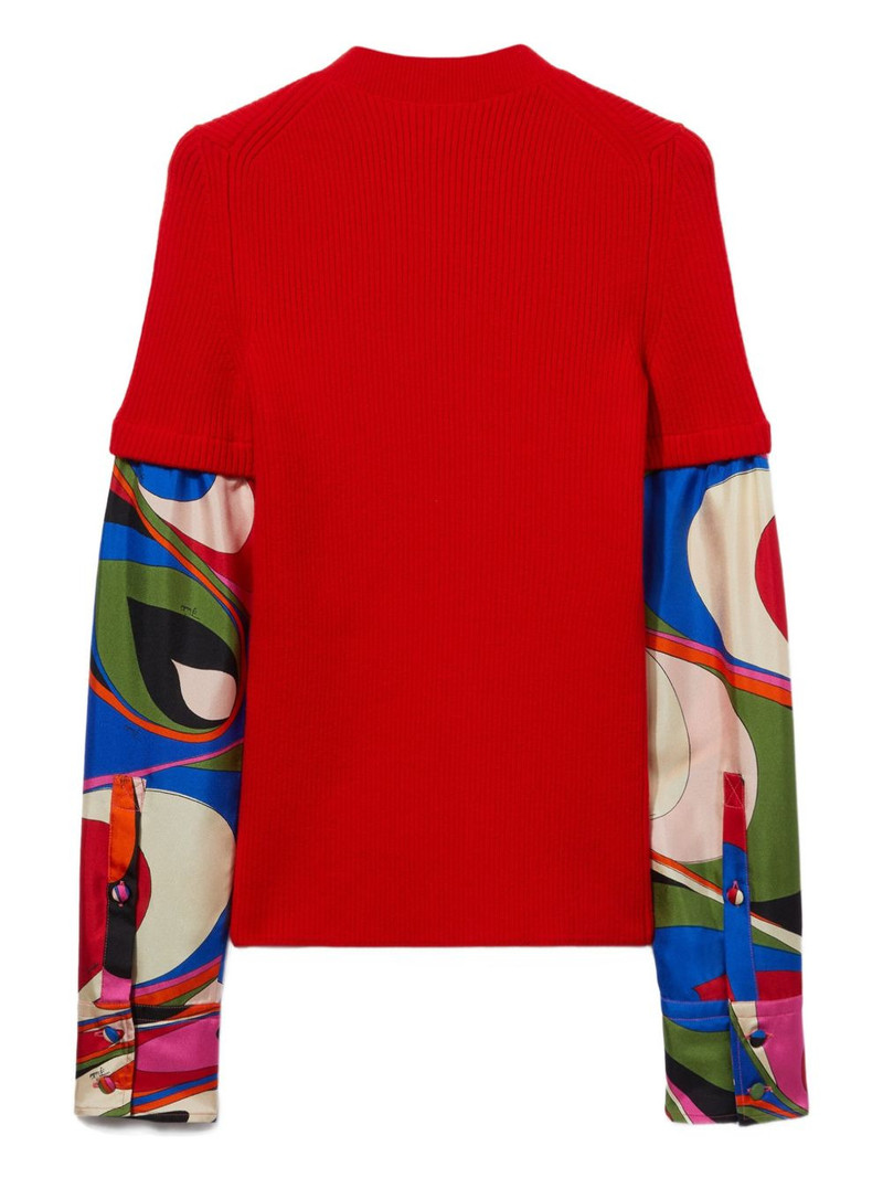 PUCCI Onde-print ribbed top outlook
